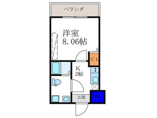 フラッティ千本寺之内北の物件間取画像